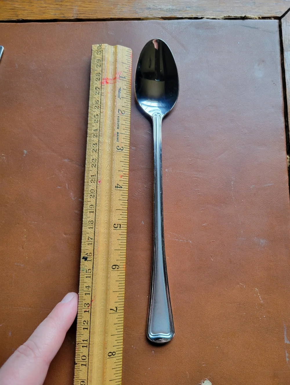 ICED TEA SPOON! Vintage GORHAM stainless: MONET pattern: 18/10 quality: LOVELY